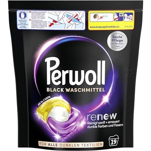 Perwoll Renew Black Caps 19p 256,5g