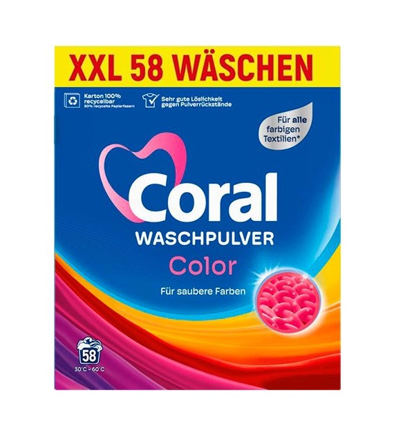 Coral Waschpulver Color Proszek 58p 3,7kg