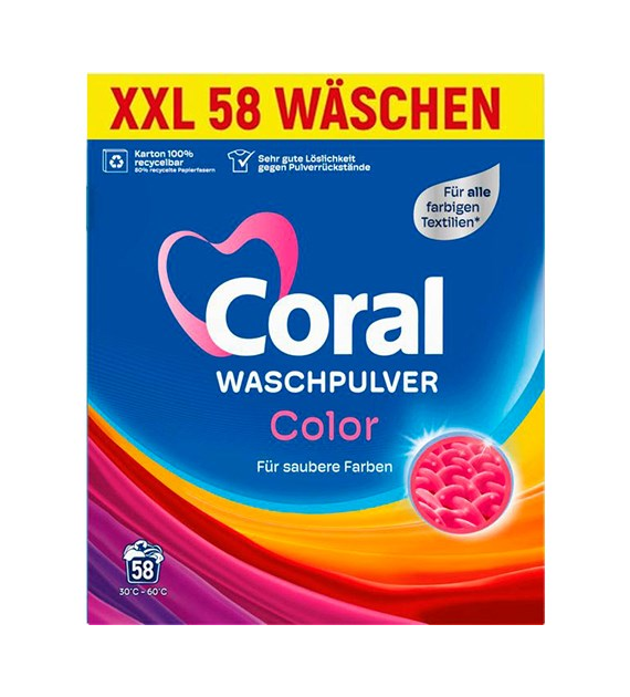 Coral Waschpulver Color Proszek 58p 3,7kg