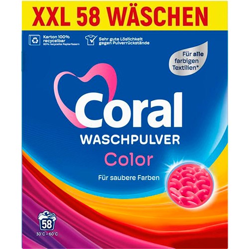 Coral Waschpulver Color Proszek 58p 3,7kg