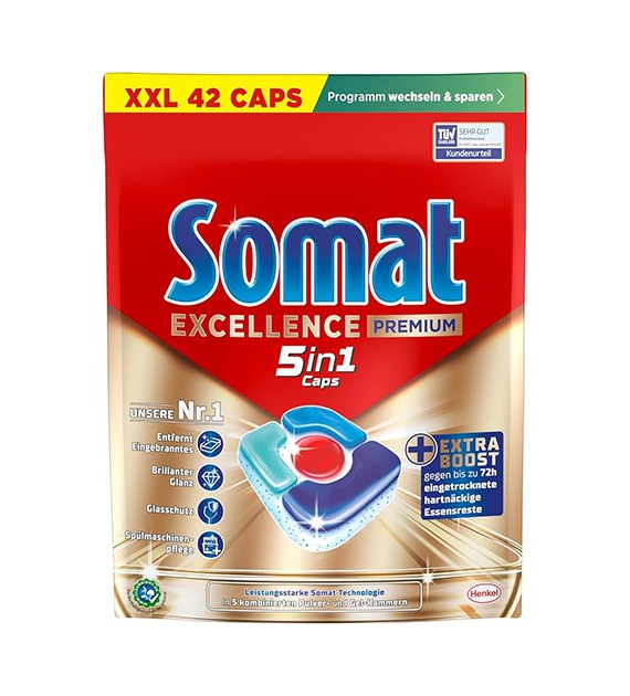 Somat Excellence Premium 5in1 Caps 42szt 781g