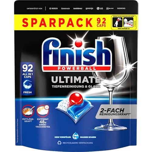 Finish Powerball Ultimate Fresh 92szt 1,1kg