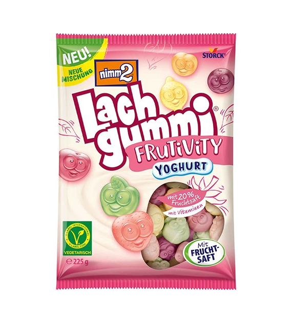 Nimm2 Lach Gummi Frutivity Yoghurt Żelki 225g