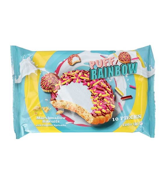 Mindy Puff Rainbow Marshmallow Biscuits 120g