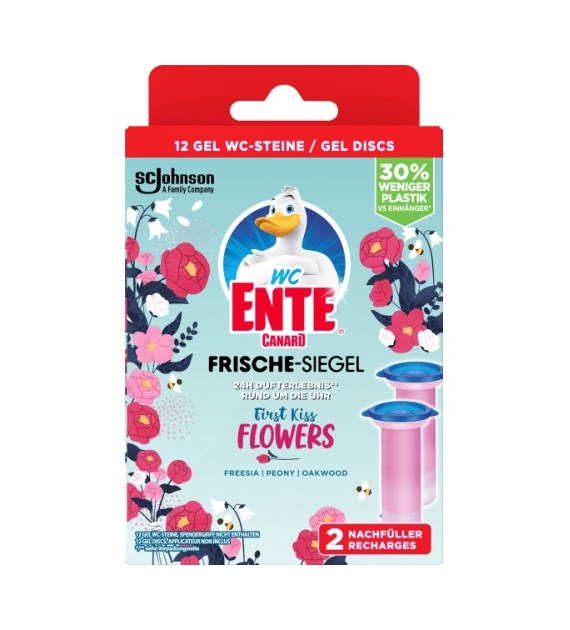 WC Ente Frische Siegel Flower Zapas Stempel 2x36ml