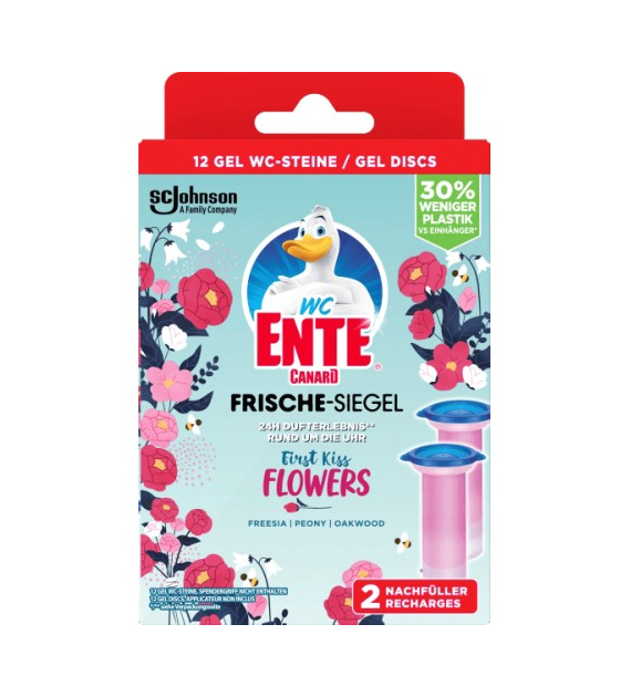 WC Ente Frische Siegel Flower Zapas Stempel 2x36ml