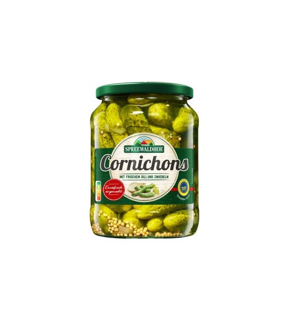 Spreewaldhoe Cornichons Ogórki Konserwowe 370/670g