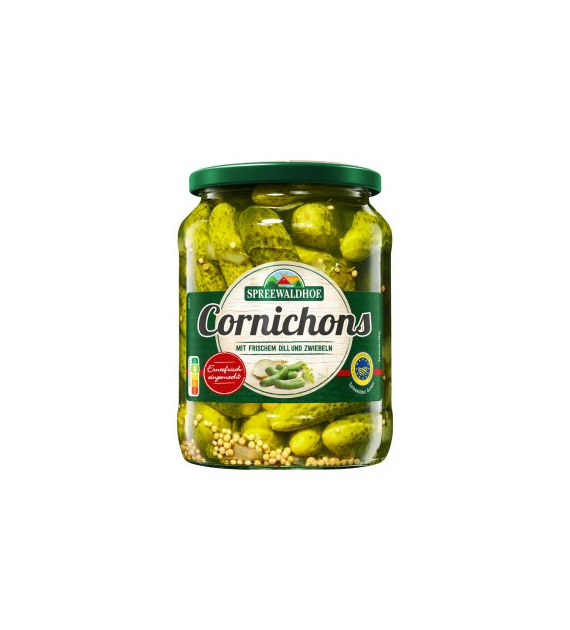 Spreewaldhoe Cornichons Ogórki Konserwowe 370/670g