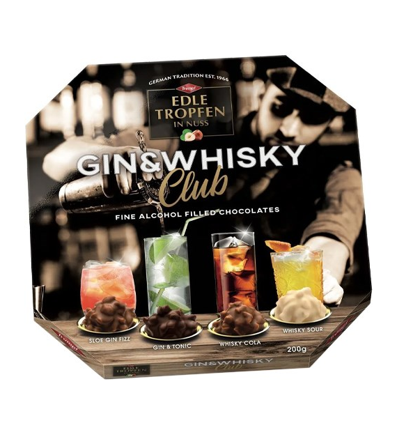 Trumpf Edle Tropfen in Nuss Gin & Whisky Club 200g