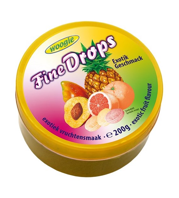 Woogie Fine Drops Exotik Cukierki 200g