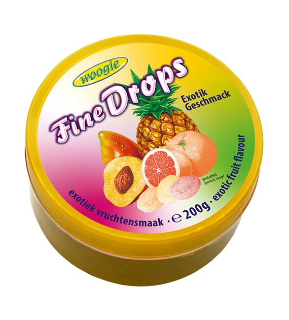 Woogie Fine Drops Exotik Cukierki 200g