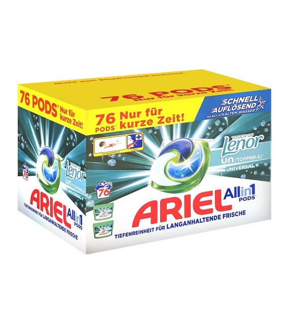 Ariel All in 1 Pods Universal+ Lenor 76p 1,7kg