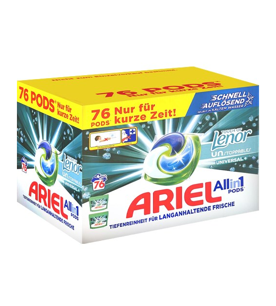Ariel All in 1 Pods Universal+ Lenor 76p 1,7kg
