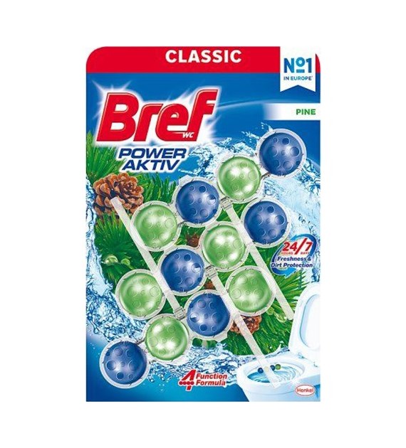 Bref Power Aktiv Pine WC Zawieszka 3x50g