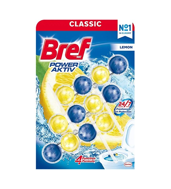 Bref Power Aktiv Lemon WC Zawieszka 3x50g