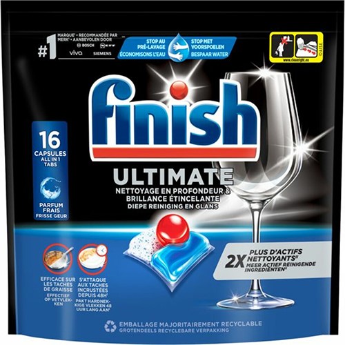 Finish Powerball Ultimate Fresh 16szt 206g