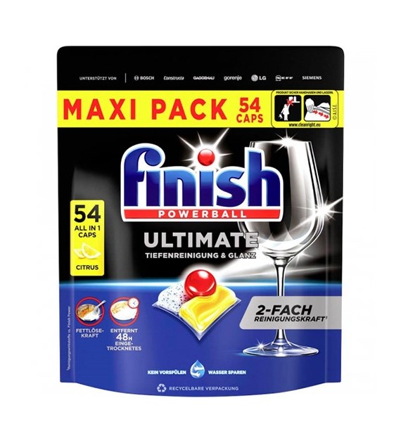 Finish Powerball Ultimate Citrus 54szt 696g