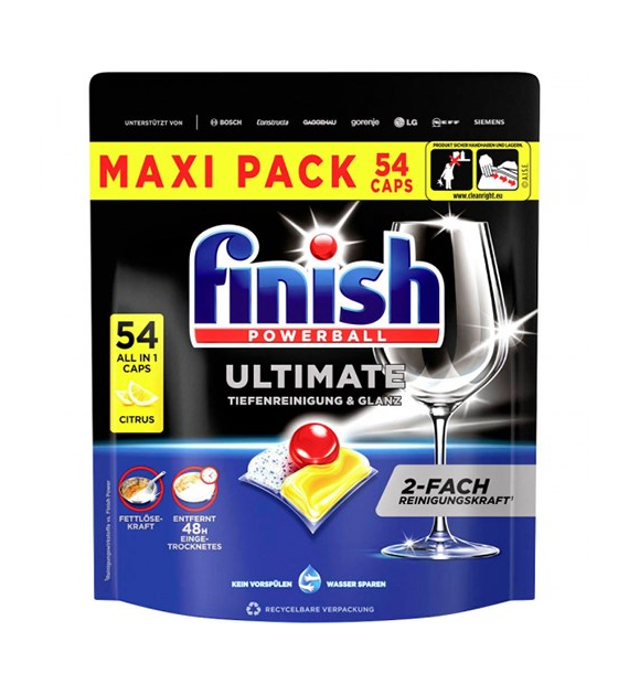 Finish Powerball Ultimate Citrus 54szt 696g