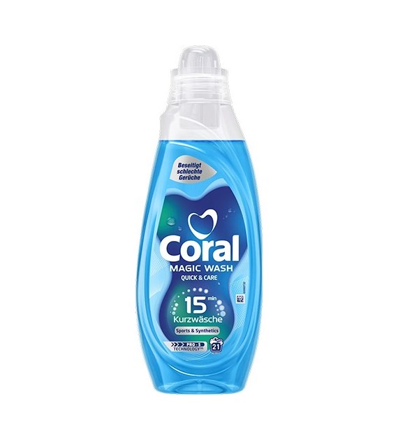 Coral Magic Wash Quick & Care Sports 21p 840ml