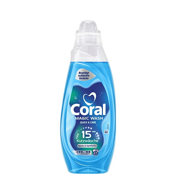 Coral Magic Wash Quick & Care Sports Gel 21p 840ml