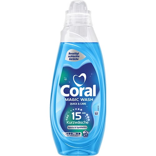 Coral Magic Wash Quick & Care Sports 21p 840ml