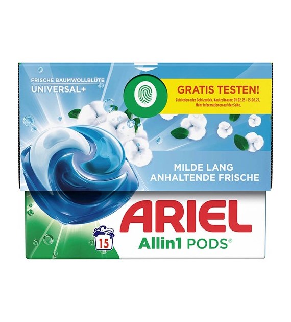 Ariel All in 1 Pods Universal+ Baumwoll 15p 316g