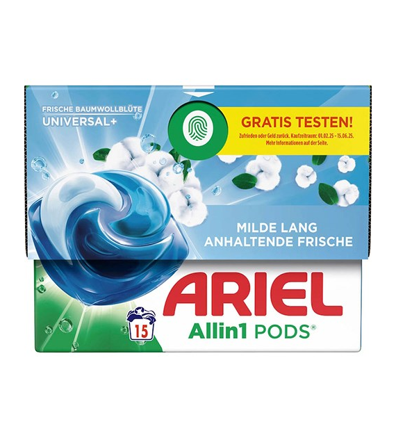 Ariel All in 1 Pods Universal+ Baumwoll 15p 316g