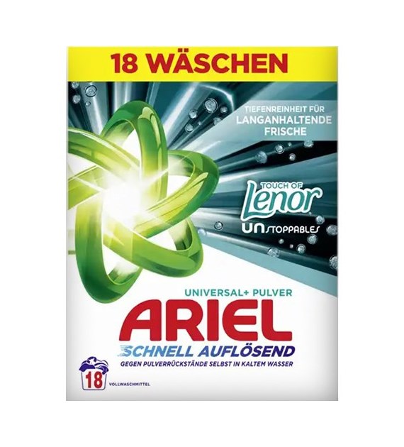 Ariel Universal+ Touch of Lenor Proszek 18p 990g
