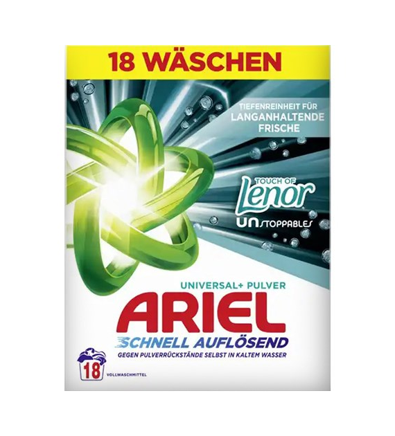 Ariel Universal+ Touch of Lenor Proszek 18p 990g