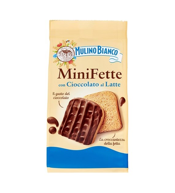 Mulino Bianco MiniFette Sucharki z Czekoladą 110g