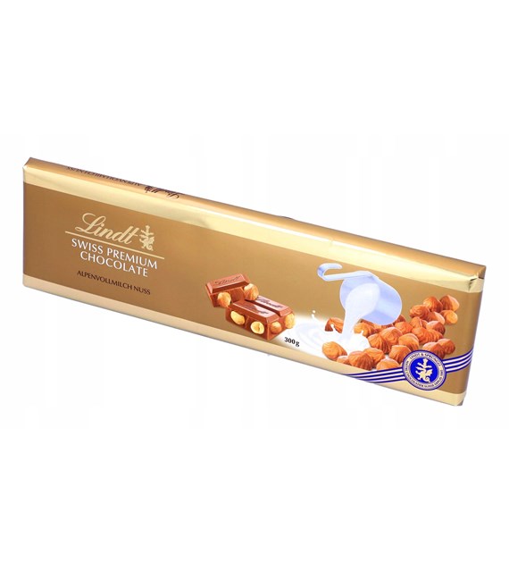 Lindt Swiss Premium Chocolate Nuss Czekolada 300g