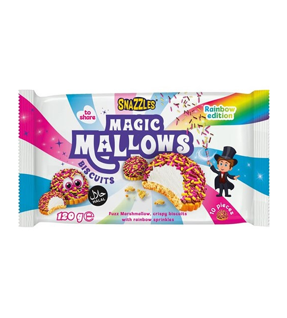 Snazzles Magic Mallows Biscuits Rainbow 120g