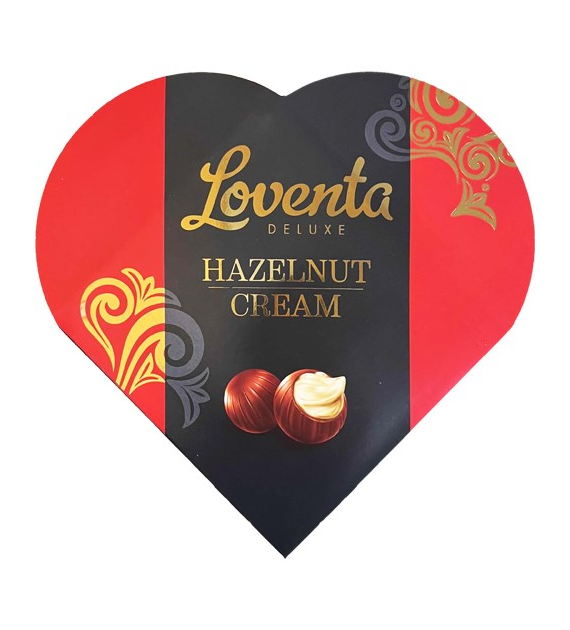 Loventa Deluxe Hazelnut Cream Serce Pralinki 110g