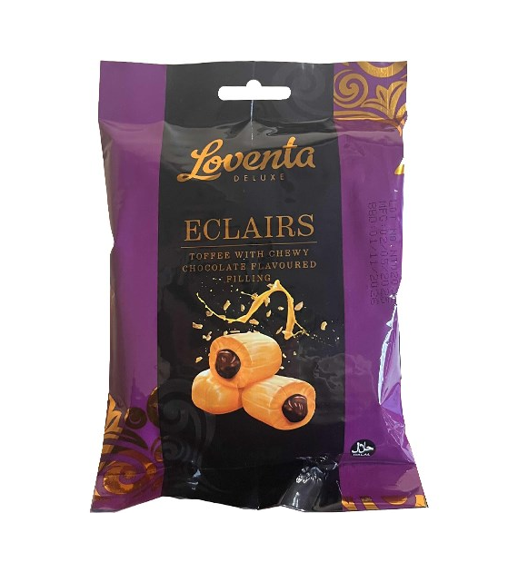 Loventa Deluxe Eclairs Toffee with Chocolate 160g