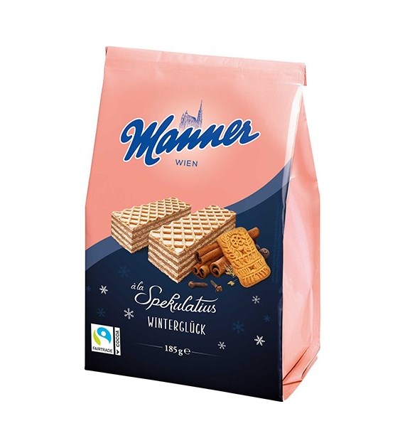 Manner Spekulatius Wintergluck Wafelki 185g