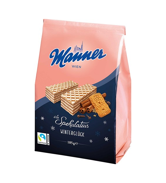 Manner Spekulatius Wintergluck Wafelki 185g