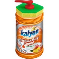 Kalyon Dishwashing Liquid Mango do Naczyń 1L+Gąbka