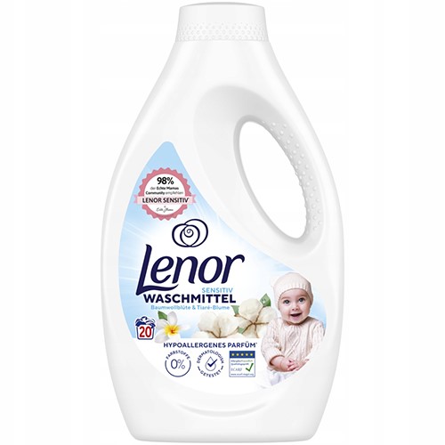 Lenor Sensitiv Baumwollblute Gel 20p 1L