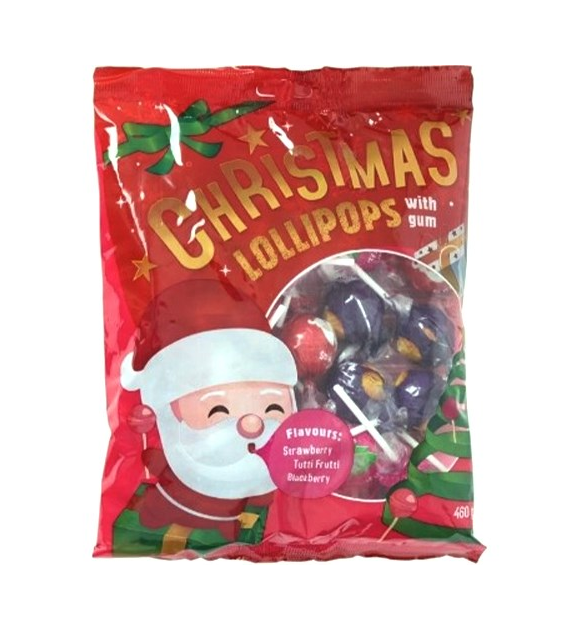 Christmas Lollipops with Gum Lizaki z Gumą 460g