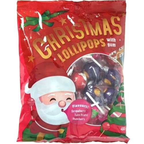 Christmas Lollipops with Gum Lizaki z Gumą 460g