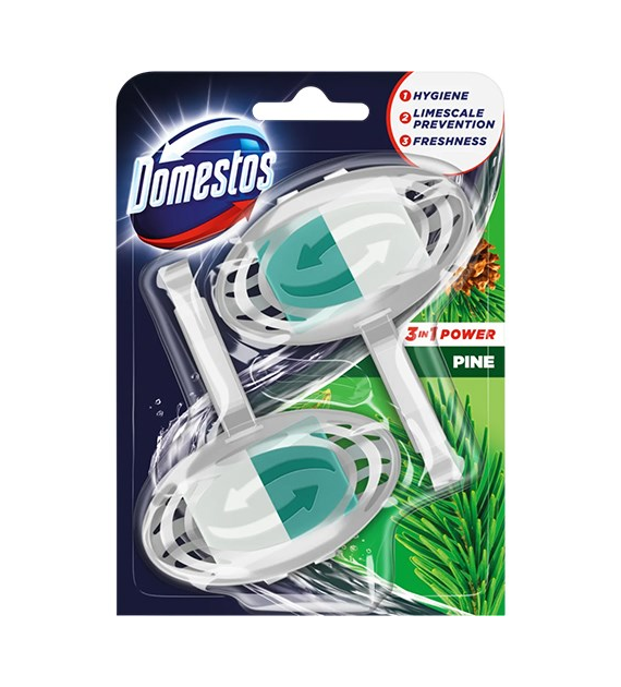 Domestos 3in1 Power Pine WC Zawieszka 2x35g
