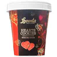 Loventa Hearts Cookies with Red Sugar Ciastka 125g