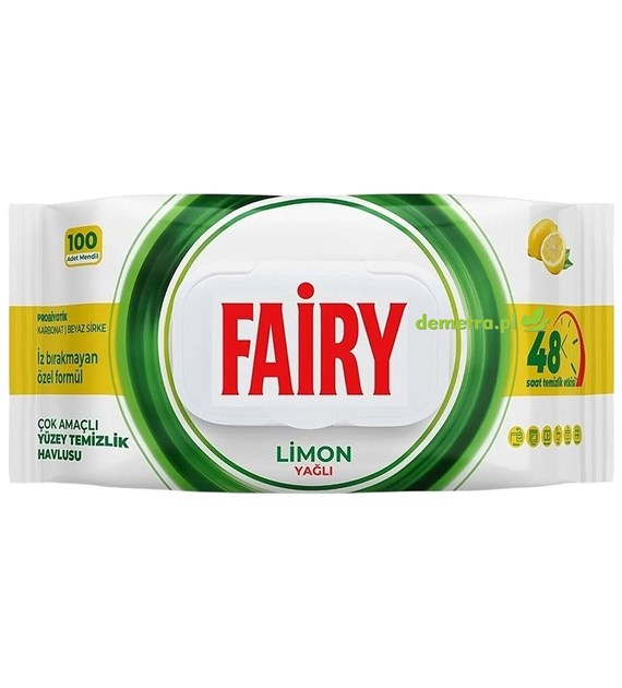 Fairy Chusteczki Uniwersalne Lemon 100szt
