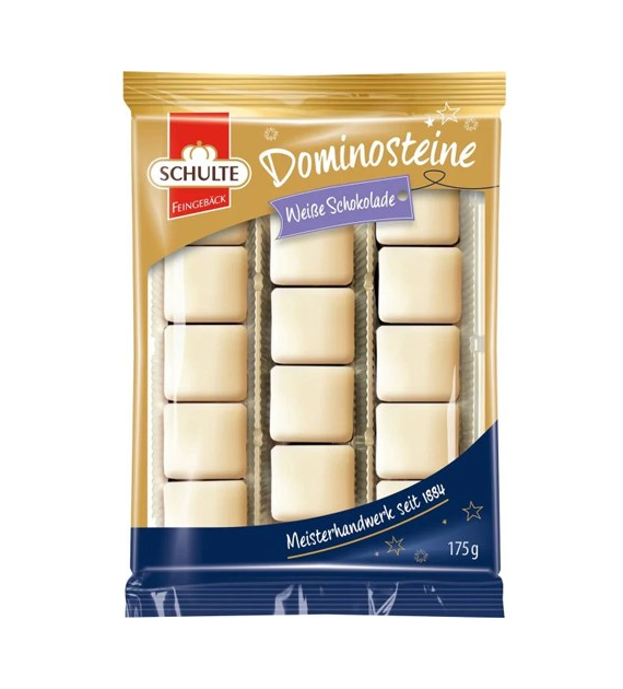 Schulte Domino Steine Weisse Schokolade 175g