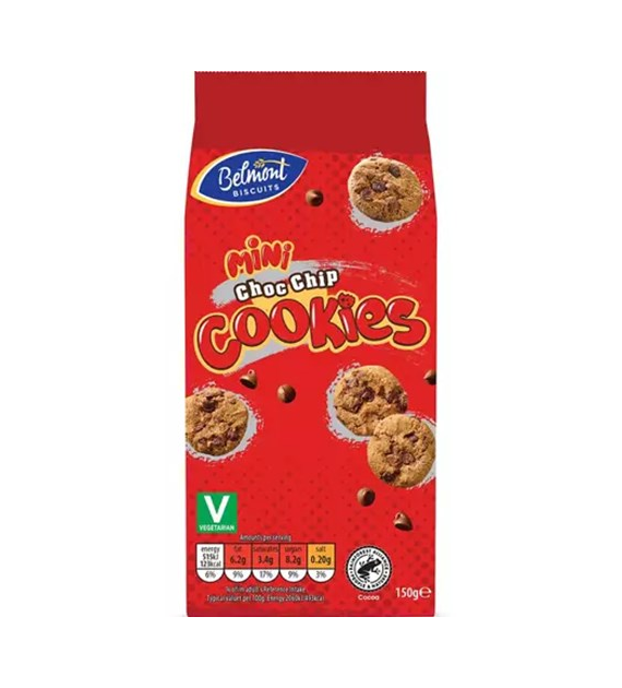 Belmont Mini Choc Chip Cookies Ciastka 150g