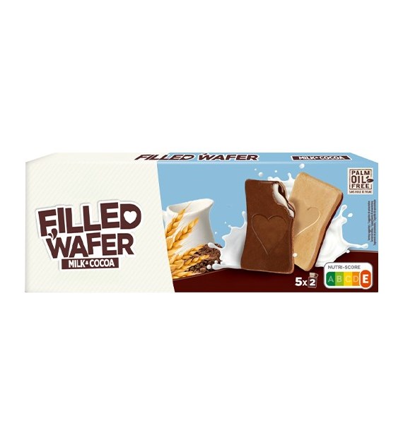 Filled Wafer Milk & Cocoa Ciastka 128g