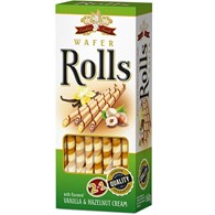 Cookies Land Wafer Rolls Vanilla & Hazelnut 160g