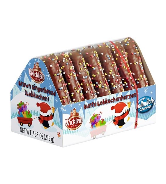 Wicklein Bunte Lebkuchenherzen Pierniki 215g