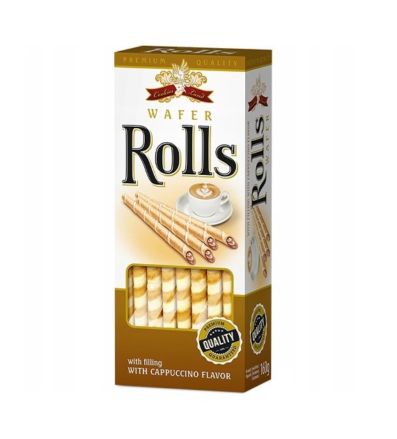 Cookies Land Wafer Rolls Cappuccino 160g