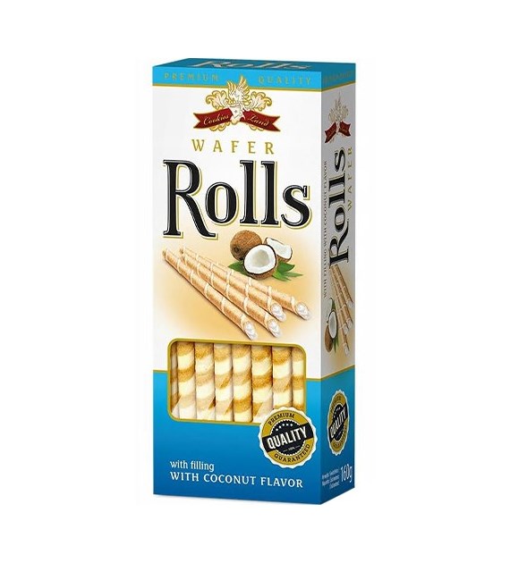 Cookies Land Wafer Rolls Coconut 160g